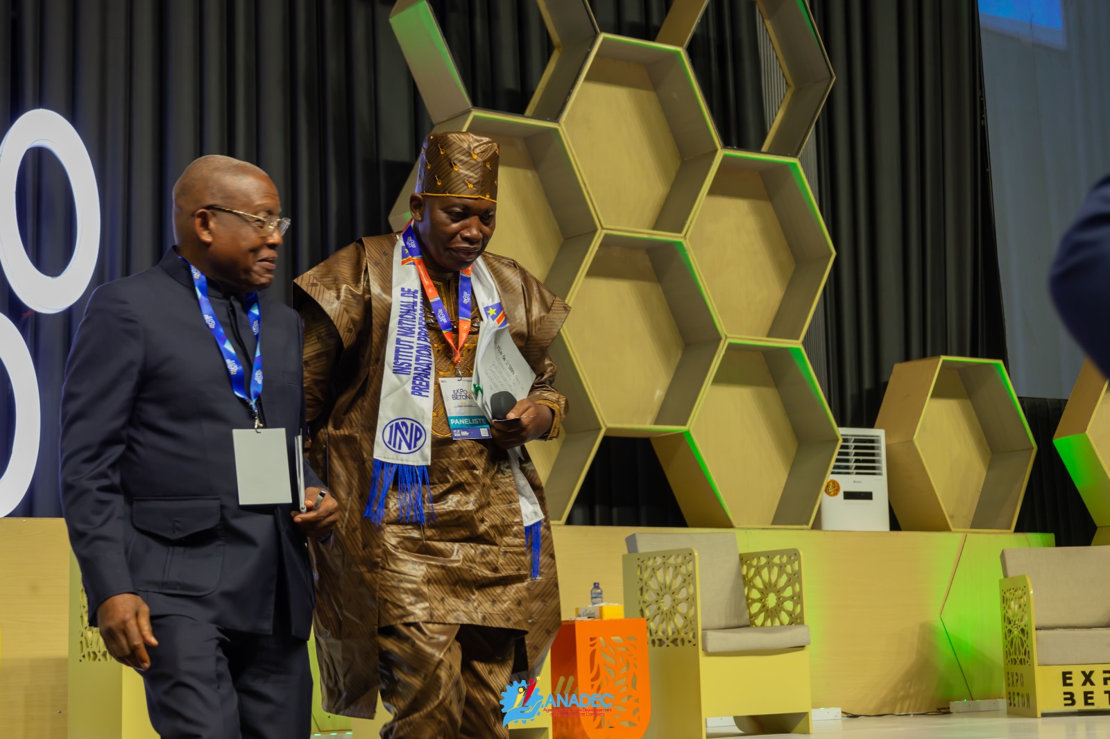 Le Directeur général de l’ANADEC lors d’EXPOBETON RDC 2026